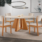 Conjunto De Jantar 4 Cadeiras 1,10m Rubi Turim Lj Móveis