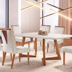 Conjunto De Jantar 6 Lugares Maciça Viena 1,60 Sala Nobre