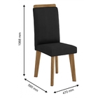 Conjunto De Jantar Jade Off White Com 6 Cadeiras Diamante Pre