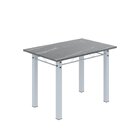 Conjunto De Jantar Mesa 100x60cm Tampo De Granito Topázio Com