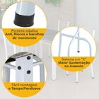 Conjunto De Jantar Mesa 120x75cm Tampo De Granito Topázio Com