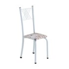 Conjunto De Jantar Mesa 120x75cm Tampo De Vidro Incolor Com 4