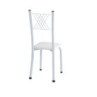 Conjunto De Jantar Mesa 140x75cm Tampo De Granito Topázio Com