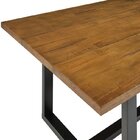 Conjunto De Jantar Mesa 210cm Com 2 Bancos Rústico Industrial