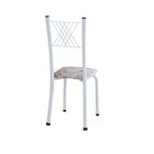 Conjunto De Jantar Mesa 70x70cm Tampo De Granito Topázio Com