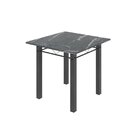 Conjunto De Jantar Mesa 70x70cm Tampo De Granito Topázio Com