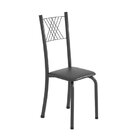 Conjunto De Jantar Mesa 75x75cm Tampo De Vidro Incolor Com 4