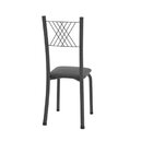 Conjunto De Jantar Mesa 75x75cm Tampo De Vidro Incolor Com 4