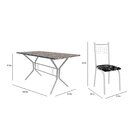 Conjunto De Jantar Mesa Brasilia 150cm 6 Cadeiras New Lisboa