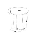 Conjunto De Jantar Mesa Redonda Herbal Com 4 Cadeiras Dalas M