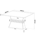 Conjunto De Jantar Mesa Retangular Chile Com 6 Cadeiras Dalas