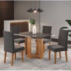 Conjunto De Jantar Mesa Retangular Romantic Com 4 Cadeiras Ve