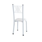 Conjunto De Jantar Mesa Tampo Redondo De Vidro Incolor Com 4