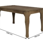 Conjunto De Jantar Onix Freijó Com 6 Cadeiras Pena Caramelo -