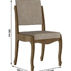 Conjunto De Jantar Onix Freijó Com 6 Cadeiras Pena Caramelo -