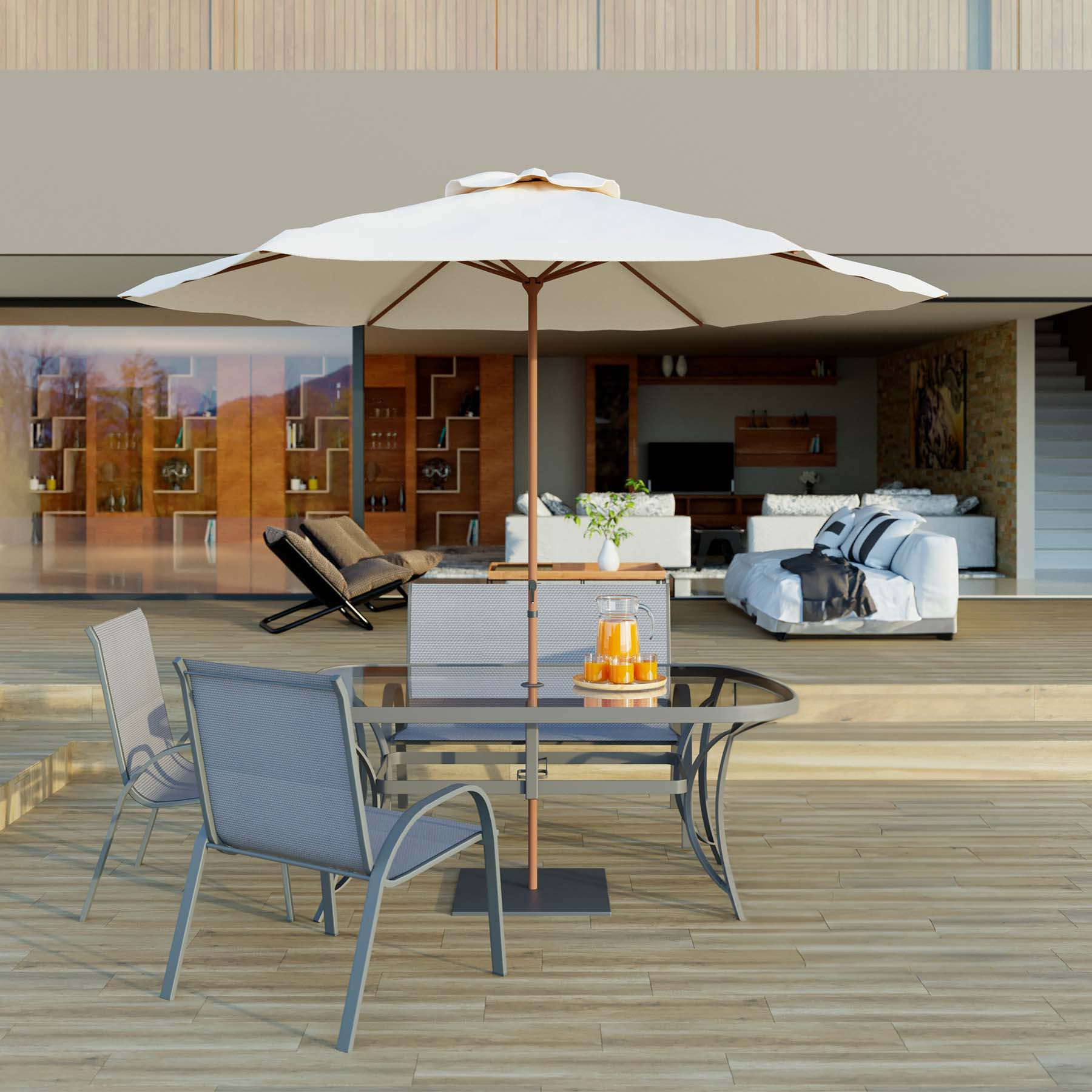 Conjunto para Jardim 4 Lugares Alma, da Naterial