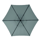 Conjunto de Mesa com 4 Cadeiras Aço e 1 Ombrelone Alma Cinza Naterial