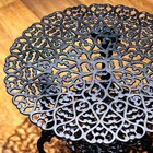 Conjunto De Jardim Modelo Viena Mesa E 4 Cadeiras - Preto