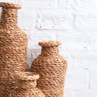 Conjunto De Jarros De Palha De Taboa - 3 Peças