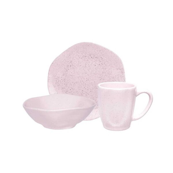 Conjunto De Lanche 3 Peças Ryo Pink Sand - Oxford