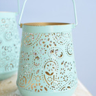 Conjunto De Lanterna Marroquina Azul Tiffany