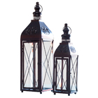 Conjunto De Lanternas Marroquinas Preta Com Detalhes