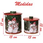 Conjunto De Latas Natalinas Família Boneco De Neve Para Doces