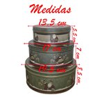 Conjunto De Latas Natalinas Papai Noel Para Doces Chocolates