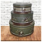 Conjunto De Latas Natalinas Papai Noel Para Doces Chocolates