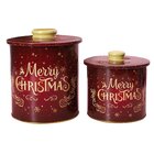 Conjunto De Latas Natalinas Para Doces Chocolates Merry Chris