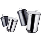 Conjunto De Lixeiras Inox Com Pedal 2 Peças 5 E 20 Litros - E