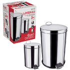 Conjunto De Lixeiras Inox Com Pedal 2 Peças 5 E 20 Litros - E
