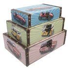 Conjunto De Madeira Decorativo Porta Objetos 3 Peças