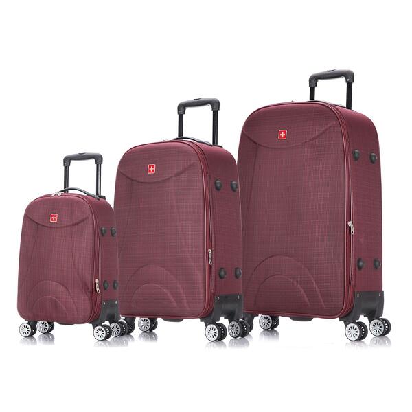 Conjunto De Malas De Viagem Sion Expansível Swiss Move Vinho