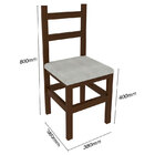 Conjunto De Mesa 1,20 Com 4 Cadeiras 590 - Belini - Imbuia