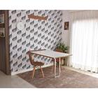 Conjunto De Mesa 1,40 Branco/noronha Inox + 2 Cadeiras Botonê