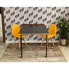 Conjunto De Mesa 1,40 Preto/noronha + 2 Cadeiras Botonê - Ama