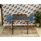 Conjunto De Mesa 1,40 Preto/noronha + 2 Cadeiras Botonê - Tur