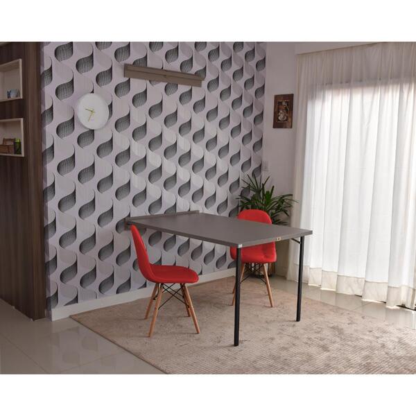 Conjunto De Mesa 1,40 Volpi + 2 Cadeiras Botonê - Vermelho