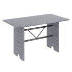 Conjunto De Mesa 120x75cm Tampo Granito Com 4 Cadeiras Bianca