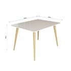 Conjunto De Mesa 120x90 Veneza Com Vidro E 4 Cadeiras Onix