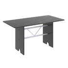 Conjunto De Mesa 140x75cm Tampo Ardósia Com 6 Cadeiras Bianca