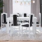 Conjunto De Mesa 150cm Com 06 Cadeiras Ref. 500 Cje11500 Móve