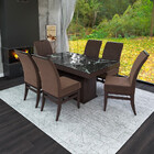 Conjunto De Mesa 160cm Com 6 Cadeiras Santiago Talismã