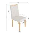 Conjunto De Mesa 160x90 Veneza Com Vidro E 6 Cadeiras Onix