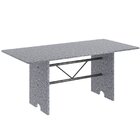 Conjunto De Mesa 180x75cm Tampo Granito Com 8 Cadeiras Bianca