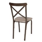 Conjunto De Mesa 4 Cadeiras Karina  Bronze/linho Bege