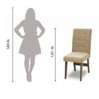 Conjunto De Mesa 6 Cadeiras Dubai 1,60m Castanho/areia