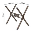 Conjunto De Mesa 6 Cadeiras Karina  Linho Bege