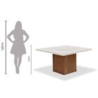 Conjunto De Mesa 8 Cadeiras Tampo Giratório Amsterdã Cedro